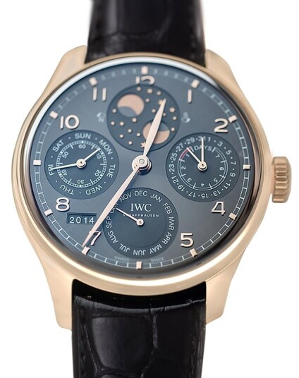 IWC Herreklokke IW503404 Portuguese Grå/Lær Ø44.2 mm