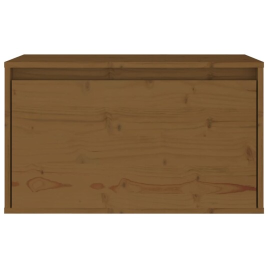 vidaXL Veggskap honningbrun 60x30x35 cm heltre furu