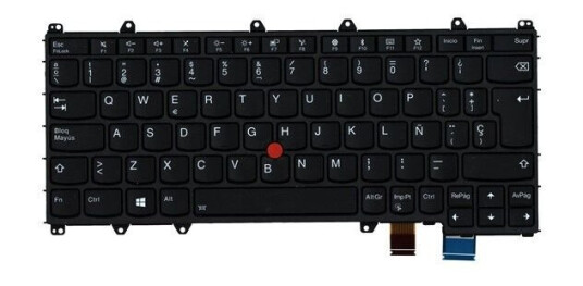 Lenovo Chicony - Brbart tastatur - til utskifting - Spansk - Svart