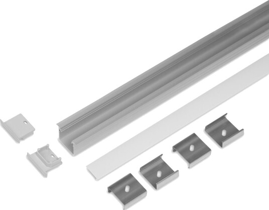 Topmet 2m sett LINEA-IN20 + F CLICK Anodisert