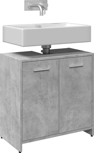  Servantskap betonggrå 60x33x60 cm konstruert tre 8721158435637