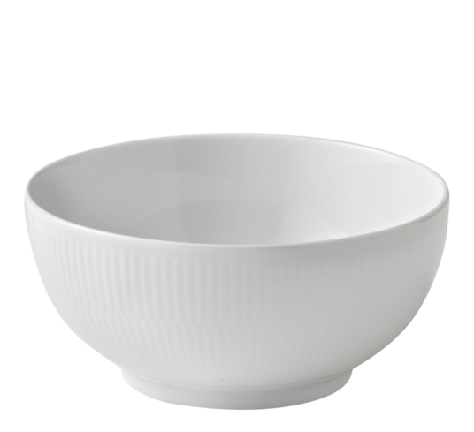 Royal Copenhagen White Fluted bolle Diameter 18 cm Royal Copenhagen White Fluted bolle Diameter 18 cm