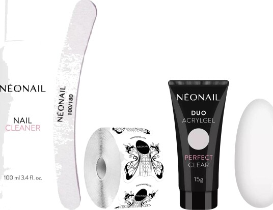 NEONAIL Nail Extention Kit With Duo Acrylgel Perfect Clear