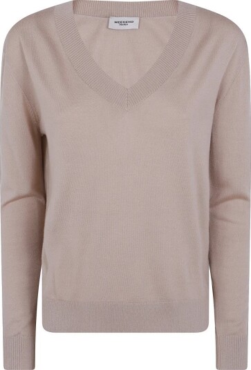 Weekend Max Mara Dame Strikkevarer Beige L,