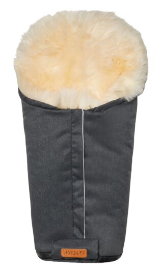 Nordlys Idun Mini Lammeskinnspose Grey/Natural