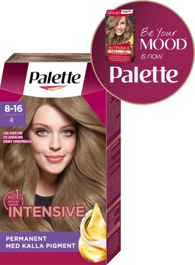 MOOD MOOD Intensive Creme Color 4 Ljus Askblond MOOD MOOD Intensive Creme Color 4 Ljus Askblond