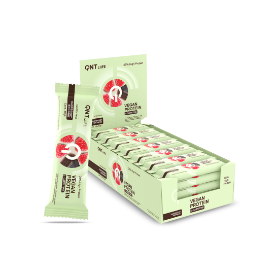 QNT Vegan Protein Bar 28x40g Chocolate Mandarin QNT Vegan Protein Bar 28x40g Chocolate Mandarin