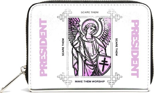 Rocksax Angel Logo BiFold Zipped Wallet/ Purse White 75386905