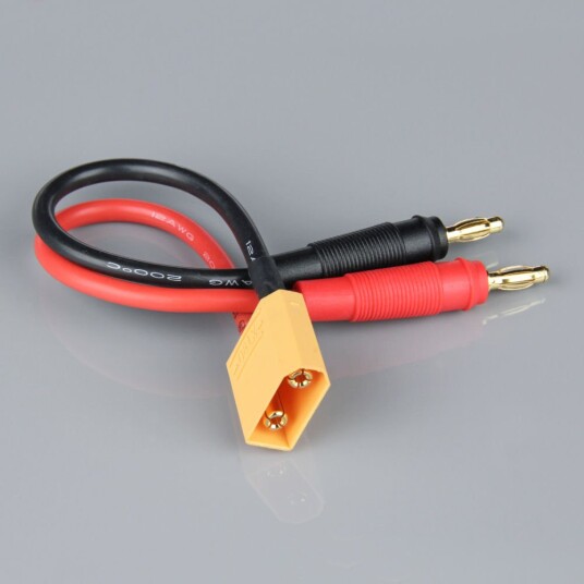 Radient 010038 CHARGE LEAD 4MM BULLET TO XT90 MALE 150MM Radient 010038 CHARGE LEAD 4MM BULLET TO XT90 MALE 150MM