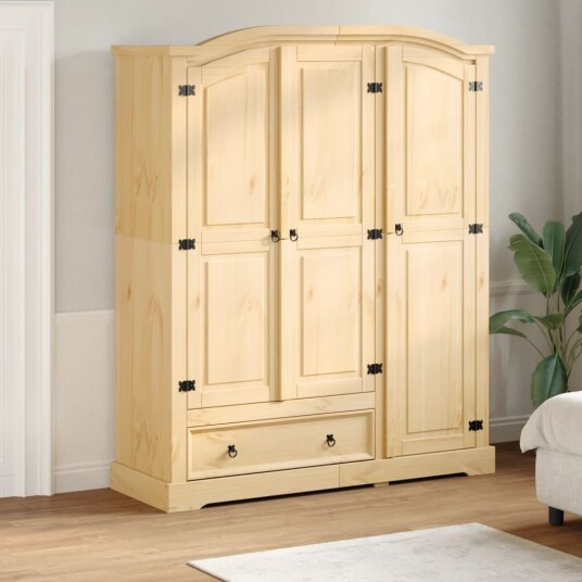 Garderobe Corona 151,5x52x186 cm heltre furu