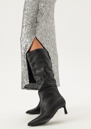Steve Madden Lavan High Boots BLACK LEATHER 36 Steve Madden Lavan High Boots BLACK LEATHER 36