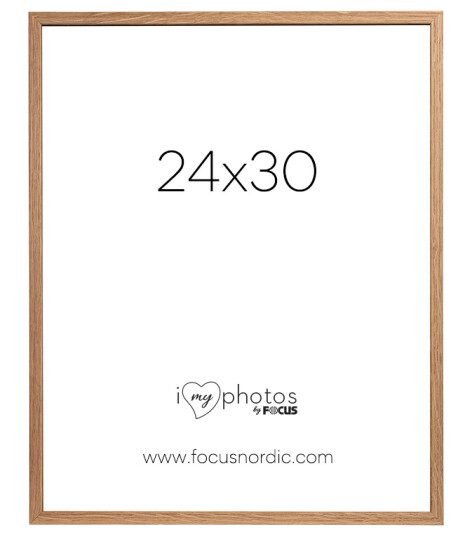 Rock Ramme 24x30 Eik Tynn ramme i tre med glass