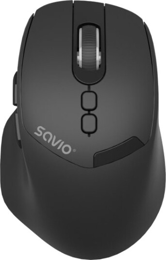 Savio Mb-06 Trådløs Ambidextrous Bluetooth Trackball Mus 3800 DPI Sort