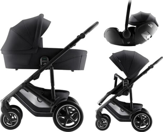 Britax Smile 5Z Barnevogn med Bilstol Baby Safe Pro Style Carbon Black
