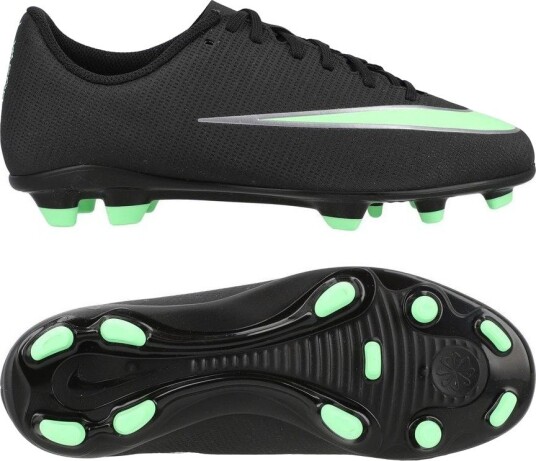 Nike Mercurial Vapor 17 Club Mg Shadow   Svart/illusion Green Barn størrelse 33½
