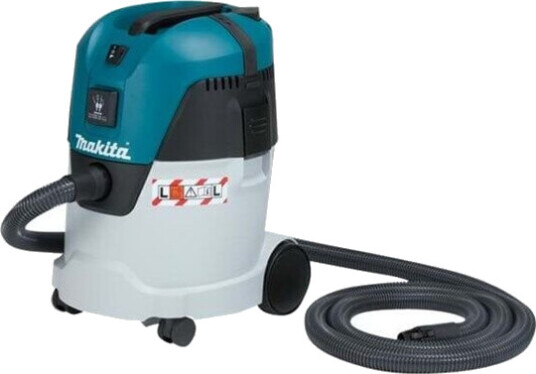 Makita VC2512L 1000W Våt-/Tørrstøvsuger med Autostart og Push&Clean Rensesystem