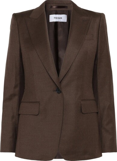 Reiss Derby Sb Blazer   MOCHA BROWN   36