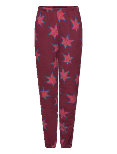THE ANIMALS OBSERVATORY Stars Dromedary Sweatpants - Burgundy - 12 Y