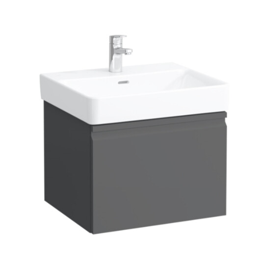 LAUFEN PRO S SERVANTSKAP 52 CM 1 SKUFF GRAFITTGRÅ