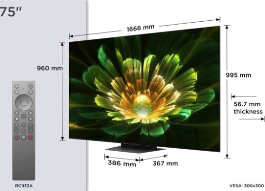 TCL 75" C79K QD-Mini LED 75C79K metaliczny