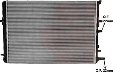 VAN WEZEL 43012736 Radiator motorkjøling
