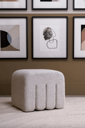 Trend Collection Ciske Puff Bouclé Sand S – 50 x 46 x 45 cm Trend Collection Ciske Puff Bouclé Sand S – 50 x 46 x 45 cm