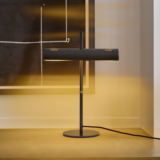 Lucande banklampe Nysira moderne grå metallic 2 lyskilder.