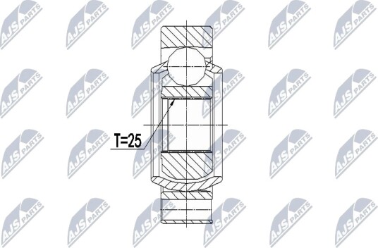 Nty Drivknute drivaksel NTY NPW BM 068