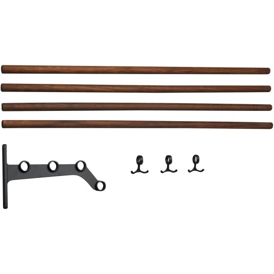 Essem Design Nostalgi 291 Extension Part For Hat Rack Black Påbyggingsdel Oljet Laget av valnøttstre Laget av resirkulert aluminium Til Hattehylle Svart Valnøtt