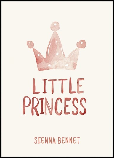 Watercolor Crown Art Plakat / 70x100
