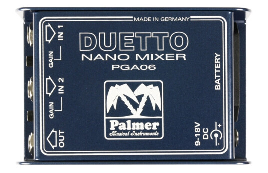 Palmer Duetto - Nano Mixer For Guitars And Line Signals