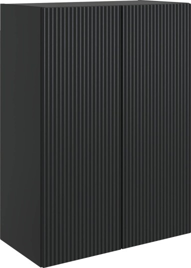 vidaXL Vegghengt skap Svart 66 x 34,5 x 90 cm Konstruert tre