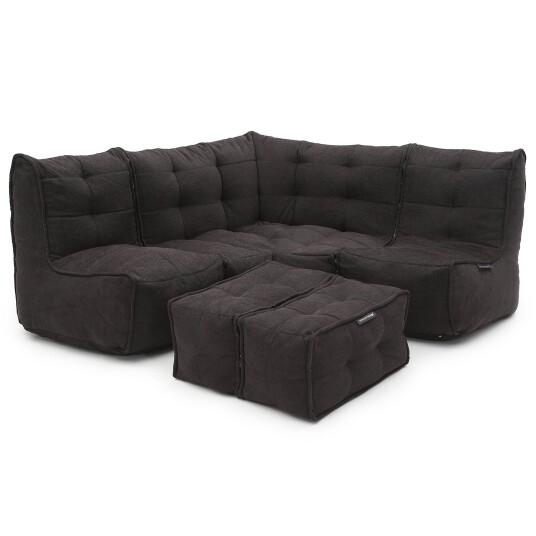 Mod 4 Corner Deluxe Modulsofa Black Sapphire Mod 4 Corner Deluxe Modulsofa Black Sapphire