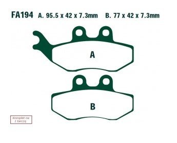 Bremseklosser EBC Brakes FA194