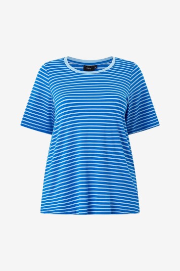 Zizzi   Topp cAmandy 1/2 Straight Te   Blå