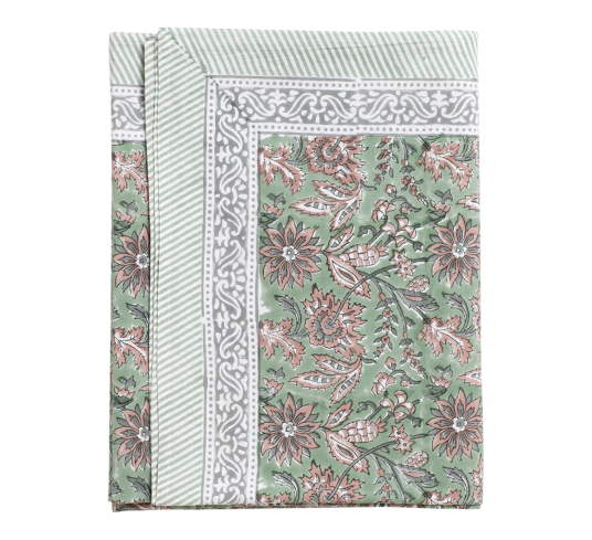 Chamois Indian Summer duk grønn rose 150x350cm Chamois Indian Summer duk grønn rose 150x350cm