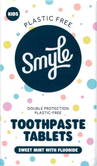 Hydroxyapatite Barnetannpasta Tabletter SMYLE Xylitol & Sweet Mint 63 stk.