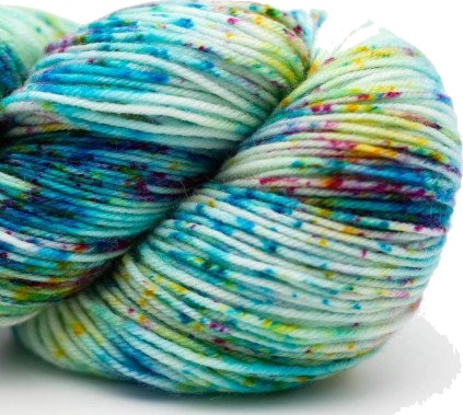 Kremke Soul Wool Kremke Soul Wool Lazy Lion Strømpegarn 1203 Azurro Sunny Rainforest Spotted Chaotic