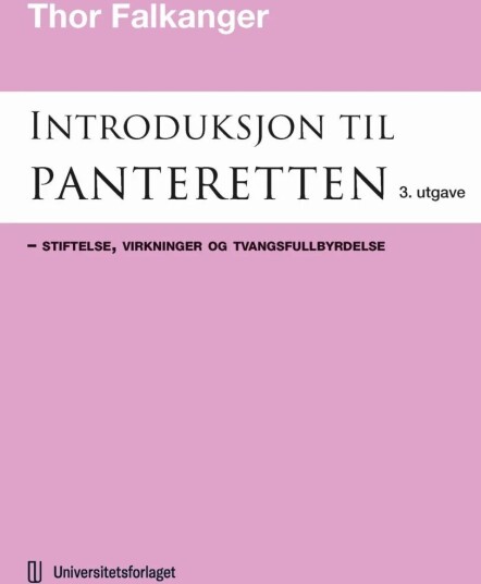 Introduksjon Til Panteretten Av Thor Falkanger
