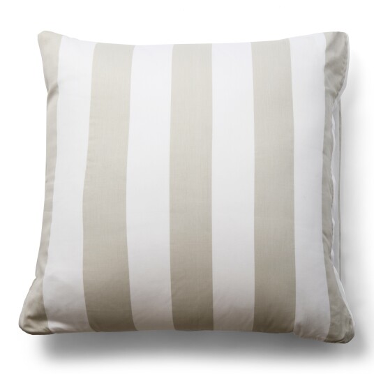 Borg Living Putetrekk i 100% myk og luksuriøs bomullssateng 60x63 cm Grått og hvit Nordic Stripe putetrekk fra By Night