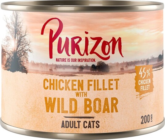 Purizon Original Kornfri Våtfôr Villsvin & Kyllingfilet 24x200g