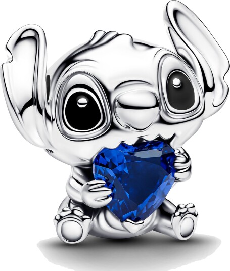 Pandora Disney Stitch Blue Heart Charm   Blue   ONE SIZE