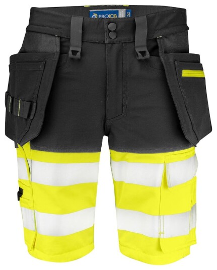 ProJob 6580 Shorts En Iso 20471 Klasse 1 Black/Yellow C62