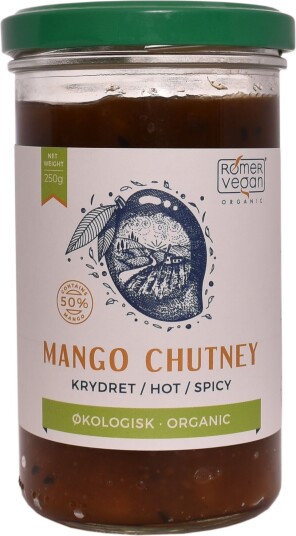 Rømer Mango Chutney Sterk Øko   250 g