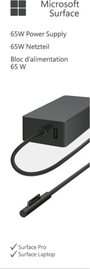 Microsoft Surface 65W Strømadapter til bærbar PC Microsoft Surface 65W Strømadapter til bærbar PC