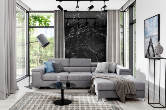 Ricardone 3 seters Sovesofa m. Divan Grå