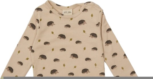 Petit Piao T Shirt L/S Printed Hedgehog (92 / 2 år)