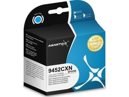 Asarto-Blekk Asarto-Blekk For Epson 9452Cxn | C13t945240 | 66Ml | Cyan