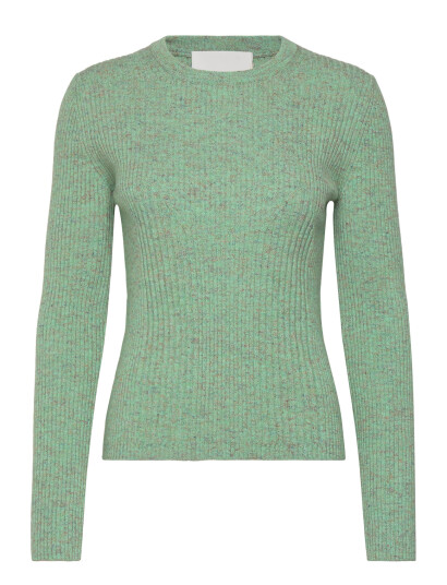 Closed Long Sleeve Crew Neck   Green   M
