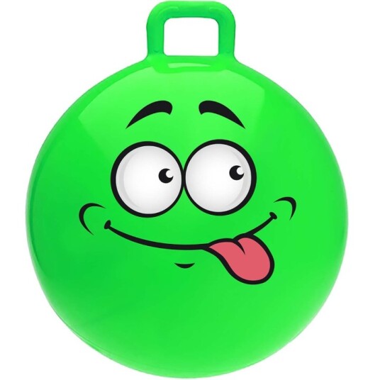 SportMe Hoppboll Funny Face, 55 cm Grön SportMe Hoppboll Funny Face, 55 cm Grön